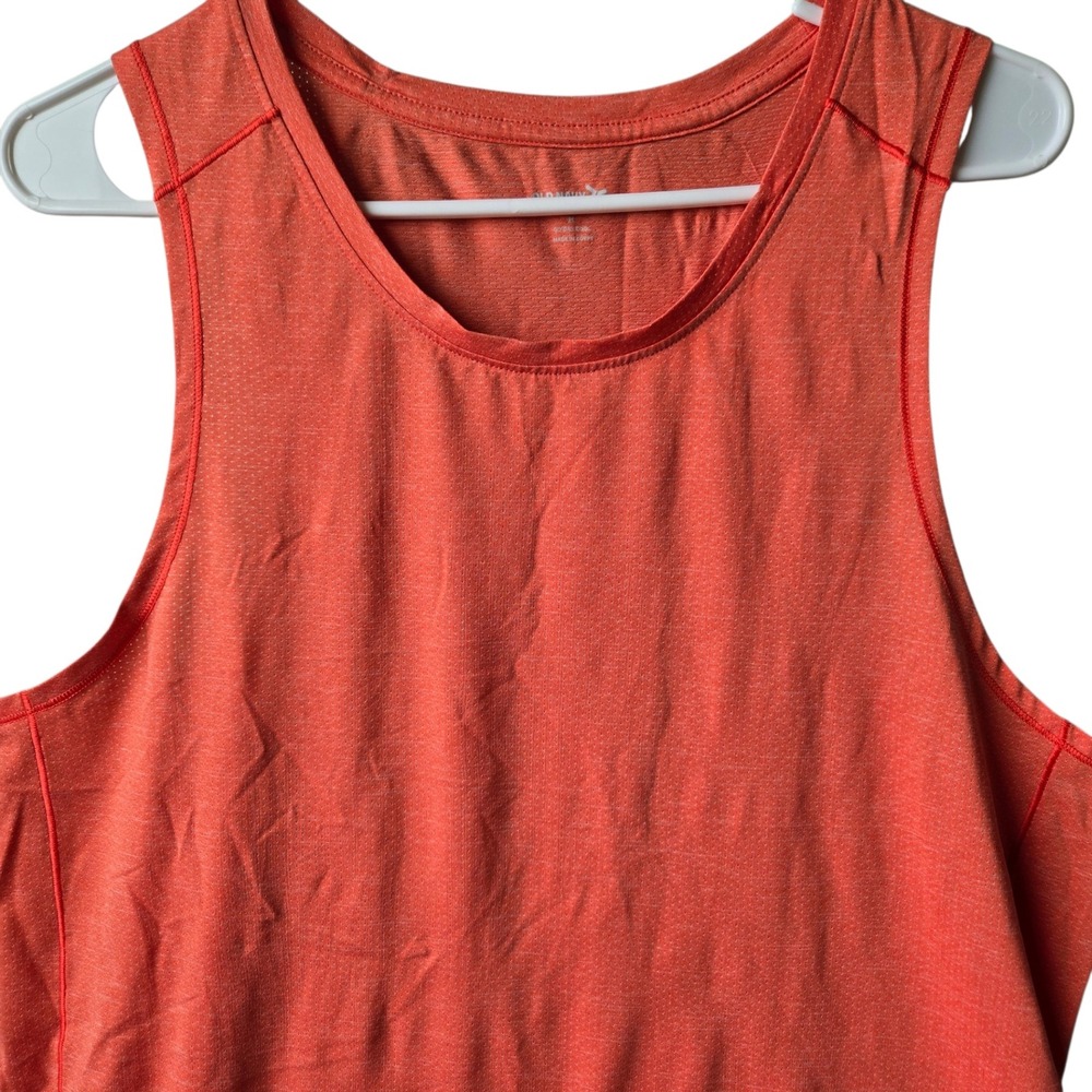 Old Navy Active Mens Go-Dry Cool Tank Top Orange Mesh Sporty, Fitness,Active M